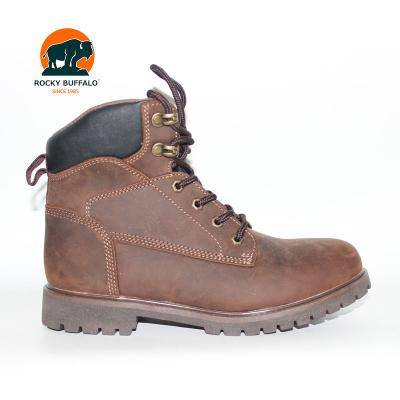 China Hot Selling Rocky Buffalo Safety Equipment Impact Resistant Brand Safety Shoes Steel Construction Toe Cap Woodland Safety Shoes for sale