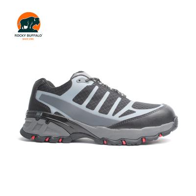 China Rocky Buffalo High Quality Sport Oil Resistant Safety Shoes With Genuine Leather Anti Static Steel Toe for sale