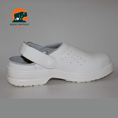 China Rocky Buffalo Slip Resistant Shoes Summer Food Industry Shoe White Trainers Safety Anti Static Protective Slippers for sale