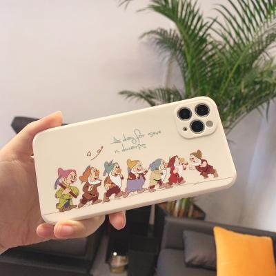 China Shockproof Cartoon Seven Dwarfs Phone Cover Snow White Cartoon Frosted Anti-fall Phone Case For iPhone13 pro 12 7 8 max plus xs 11 pro max for sale