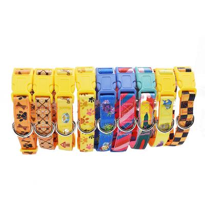 China Padded Neoprene Printing Nylon Cute Dog Pup Padded Collar for sale