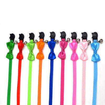 China Detached Bowtie Bowtie Bell Small Pet Kitten Removable Adjustable Cat Collar Fast Version Quick Release for sale