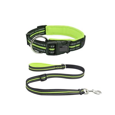 China Padded Plastic Nylon Buckle Webbing Adjustable Pet Collar For Large And Small Dog Puppy for sale