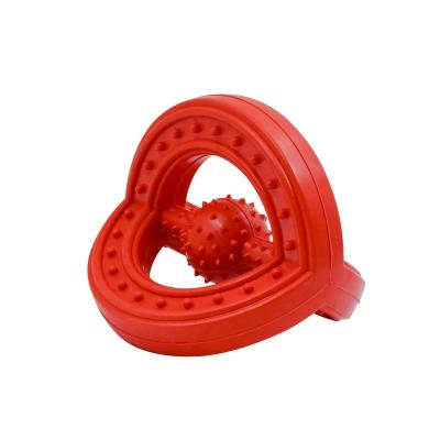 China New Durable Durable Hard Bounce Frame Pet Ball Chew Rubber Toy for sale