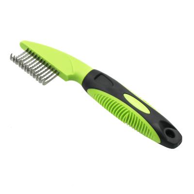 China Sustainable Pet Grooming Knots Killer Dematting Blade Comb For Long Hair Dog And Cat for sale