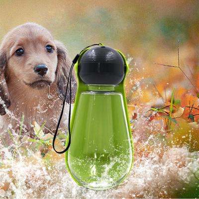 China Hot Sale Non-automatic Plastic Walking Raising Leak Proof Pet Cat Drink Feeder Dog Water Bottle for sale