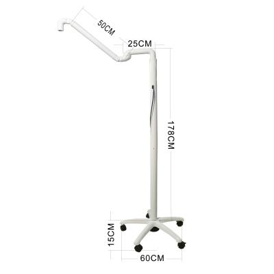 China Dental Equipment Plastic Mobile Led Light With Arm Stand Examination Lamp Mobile Arm for sale