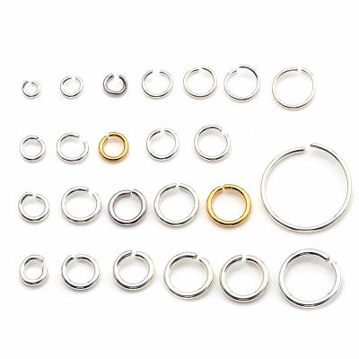 China TRENDY 2021 Valentine's Day Set Latest Gold Plated DIY Jewelry Making Findings Charming 925 Sterling Sliver Open Jump Rings for sale