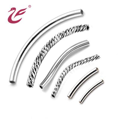 China Valentine's Day 925 Silver Hollow Tube Jewelry Accessories For Bracelet for sale