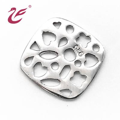 China Other Valentine's Day Custom Shaped 925 Sterling Silver Letter Metal Charm Bracelet Accessories Pendant Jewelry Findings for sale