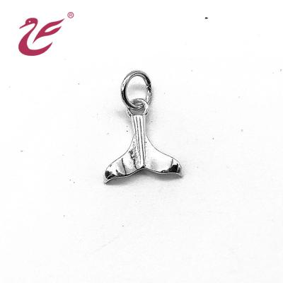 China FASHIONABLE 925 Sterling Silver High Quality Custom Dolphin Dangling Tail Logo Rope Necklace Pendant Making Charms for Women and Men for sale