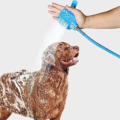 China Viable Portable Pet Bath Shower Tool Dog Bath Brush Cat Grooming Pet Shower Sprayer for sale