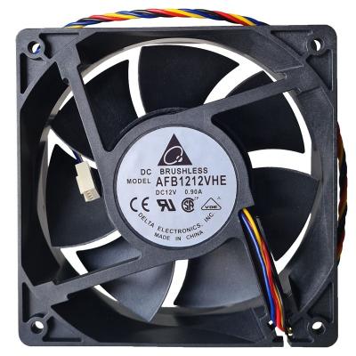 China Large Long Life AFB1212VHE 12038 12V 0.9A 12cm CM Air Volume Double Air Volume Big Ball Fans for sale