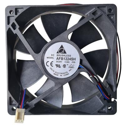 China Large Air Volume And Long Life 12025 DC24V 0.42A AFB1224SH Inverter Heat Dissipation Fan 12CM Air Volume DC High Heat Dissipation Fan for sale