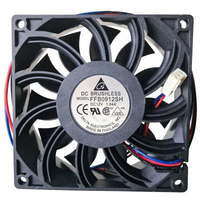 China Server 9CM High Air Volume and Long Life FFB0912SH 9025 DC12V 1.04A Dual Heat Dissipation Fans Big Ball Bearings 90*90*25MM Chassis Fans for sale