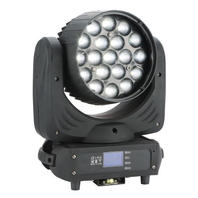 China Excellent Color Mixing.Dimmer Smmoth Vello porcelain 15W*19pcs led wash 4in1 rbgw buzz moving head wash led light led wash for sale