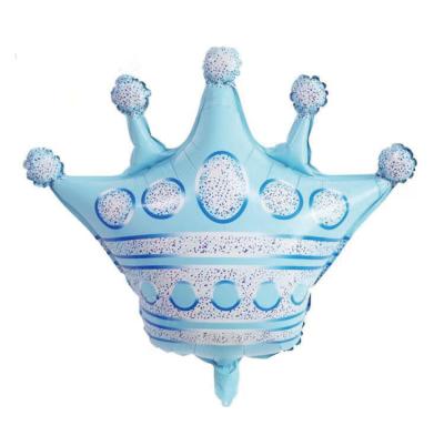 China Party Decoration Factory Series Wholesale Blue Crown Foil Balloons For Wedding Birthday Party Decoration Supporting Birthday Balloon Custom Set for sale