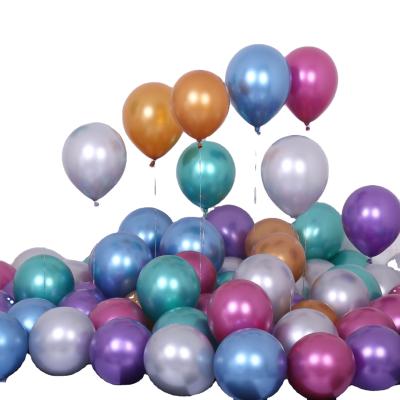 China Wholesale Beautiful Party Decoration Metallic Pearlescent Chrome Latex Balloons Globos Balloon For Wedding And Birthday Party Decoration for sale