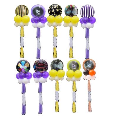 China Bobo Ball Balloon Column Bracket Birthday Party Opening Stage Birthday Celebration Birthday Party Decoration Tassel Floating Decoration for sale