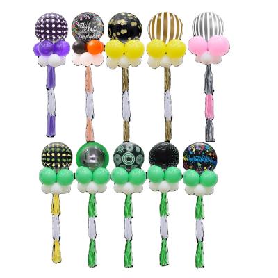 China Bobo Ball Balloon Column Bracket Birthday Party Opening Stage Birthday Celebration Birthday Party Decoration Tassel Floating Decoration for sale