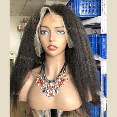 China Body Wave Abbily 4*4 Curly Straight 13*4 HD Lace Up Raw Virgin Indian Human Hair HD Cuticle Aligned Human Hair Wigs Full Lace Wig For Women for sale