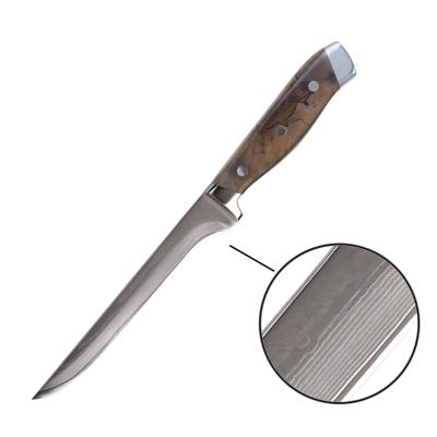 China 6.5 Inch Sustainable Fish Fillet Curved Boning Kitchen Knife For Butchers for sale