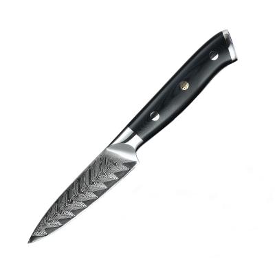 China Excellent sustainable houseware aus-10 damascus fruit paring knife for sale