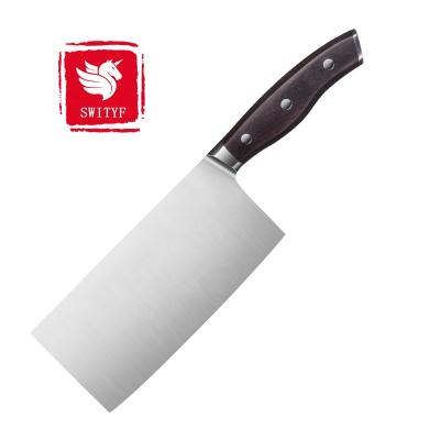 China DTYT 7Cr17MoV Stainless Steel Cleaver Knife Viable Chinese Butcher Kitchen Cleaver Knife for sale