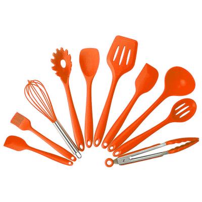 China Sustainable YiHai Kitchen Tools Cooking Kitchen Utensil Set Silicone And Wooden Utensils Sets Nylon Stainless Steel And 12 Pcs Orange Utensils for sale