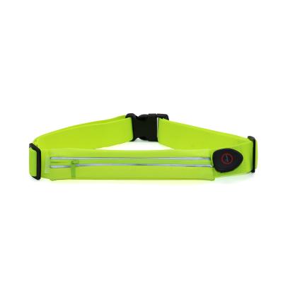 China Led With USB 2021 New Design Led Belt Bag With USB Rechargeable For Running Waist Bag Pussy Pack Waist Bag for sale