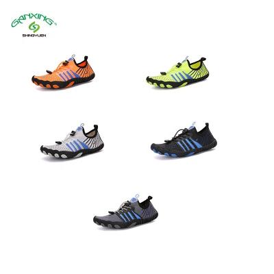 China GANXING Men's Child Five Toes Test Program Water Damping Bumps Barefoot Breathable Swimming Beach Aqua Shoes Summer for sale