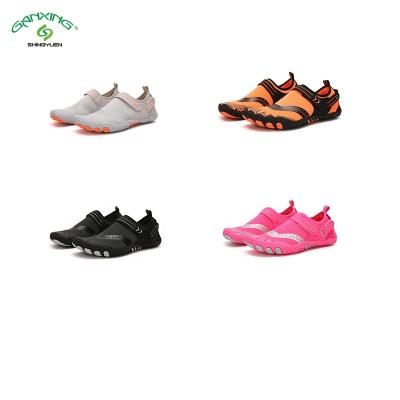 China Cushioning GANXING Fashion Unisex Water Sports Quick Drying Fitness Anti-Slip Rubber Soles Injection Toe Finger Aqua Shoes for sale