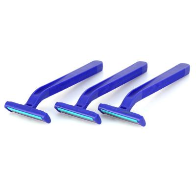 China Plastic Handle Hotle One-time Disposable Razors for sale