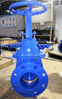 China DN150 Rising Stem Metal Seated Ductile Iron Gate Valve PN10/16 for sale