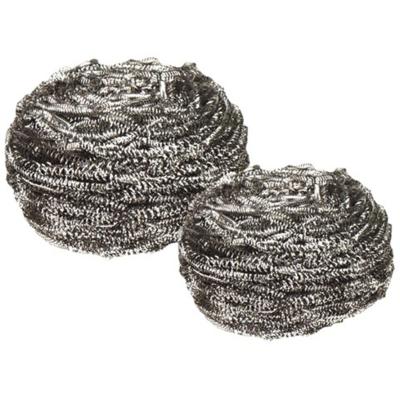 China Kitchen and Pot Cleaning Metal Stainless Steel Wire Scourer Stainless Steel Scrubbers stainless steel cleaning pads for sale