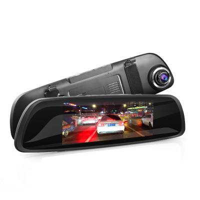 China NIGHT VISION 7.0 Inch Large Full HD Dual Screen 1080p Lens Rearview Mirror Car Camera Car DVR for sale