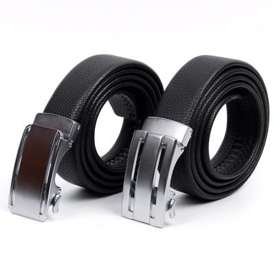 China 2021 New Style Cowhide Elephant Grain Men's Leather Belt Automatic Buckle Cowhide Soft Belt for sale