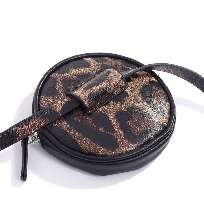 China Fashion.Casual Fashion Custom Logo Design Round Waist Bag Women's Leopard Print Belt for sale