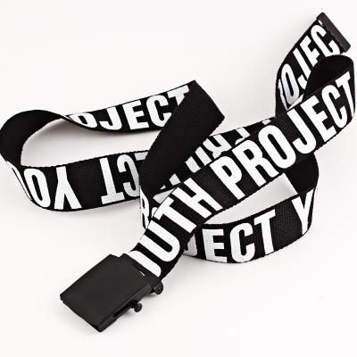 China 2021 New Canvas Belt Fabric Belts Unisex Printed Canvas Belts Custom Designer Belt for sale