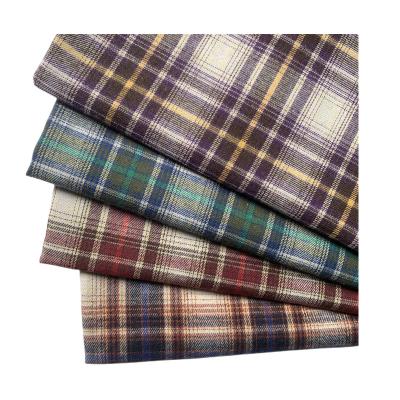 China Factory supply high standard flannel organic cotton yarn dyed polyester cotton fabric woven cotton fabric for sale