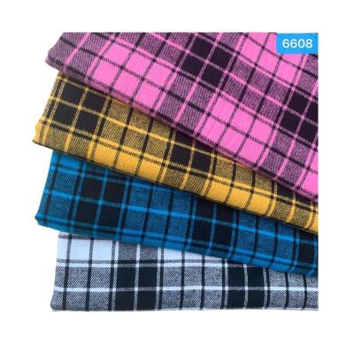 China Lowest price factory supply textile 100% cotton flannel material linen fabric for shirts organic wholesale clothing fabric for shirt for sale