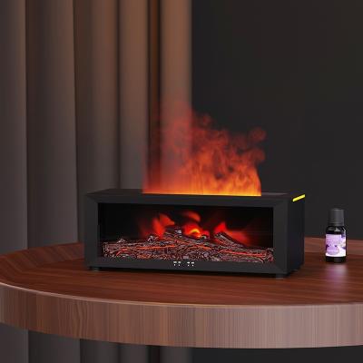 Chine Diffuseur d'huile essentielle aromathérapeutique à flamme - Simulation de flamme LED, brouillard ultrasonique, fonctionnement silencieux et éteinte automatique pour la maison, le bureau et le spa à vendre