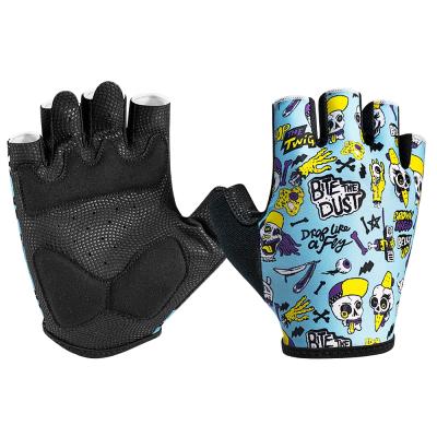 China Best Half Finger Custom Breathable Bike Gloves Durable/Comfortable/Anti Slip Anti-Slip Long Lasting Gel Padded Mens Fingerless Cycling Glove For Bicycle Racing for sale