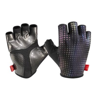 China Supplier Cycling Cycling Cycling Gloves Mens Womens Cycle Riding Bicycle Custom Wholesale Fingerless Comfortable Reflective Half Gloves for sale