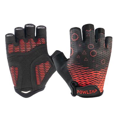 China 2022 Abrasion Resistant Breathable Version Ant-Slip Gel Gloves Adjustable Custom Sports Bike Riding Bicycle Cycling Fingerless Glove for sale