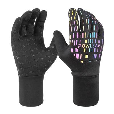 China Best Winter Sports Lightweight Warm Touch Screen Reflective Running Gloves Waterproof Windproof Outdoor Running Cycling Driving Gloves for sale