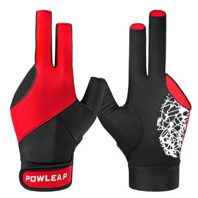 China Custom Left&Righthand pro snooker gloves wholesale high strength billiard cue shooters wedges shooting hand protective gloves supplier for sale