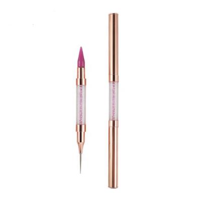 China Professional Nail Dot Pen Brush Nail Art Picker Wax Dotting Tool Qianya Wholesale Nail Glitter Rhinestone for sale