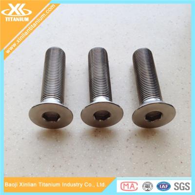 China Titanium Hex Socket Countersunk Head Screws for sale