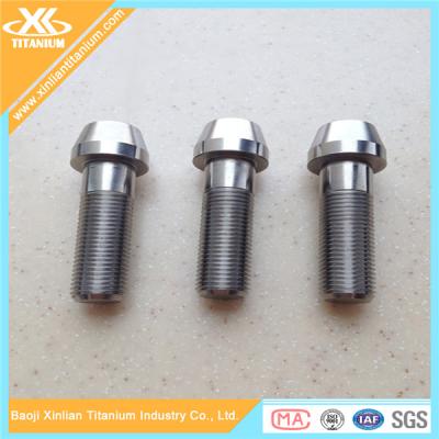 China Best Selling Pure Titanium Hex Socket Tapered Head MTB Bike Bolts for sale